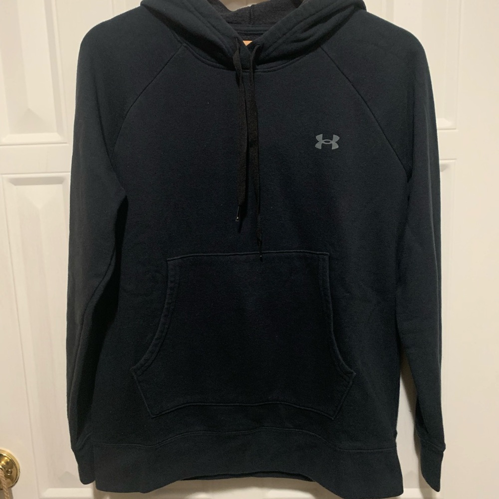 Under Armour Men's Black Logo Pullover Hoodie Small